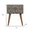 Homeroots 23" Brown Solid Wood Two Drawer Nightstand 651845 - alternate 8
