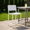 Homeroots 30" White Aluminum Outdoor Bar Height Chair 668810 - alternate 3