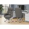 Monarch Specialties Office Chair, Adjustable Height, Armrests, Ergonomic, Swivel, Desk, Dark Grey Leather-look, Chrome I 7274 - alternate 2