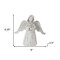Homeroots Set of Six 6" White Washed Polyresin Angel Figurine Tabletop Sculpture, 6PK 518053 - alternate 5