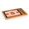 Picnic Time Family Of Brands NCAA Syracuse Orange Basketball Court Icon Glass Top Cutting Board & Knife Set 910-00-505-545-0 - alternate 2