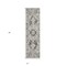 Homeroots 8' Runner Ivory and Dark Brown Oriental Washable Non Skid Indoor Outdoor Runner Rug 563764 - alternate 8