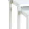 Homeroots Set of Three 24" White Solid Wood And Steel Nested End Tables, 3PK 493259 - alternate 4