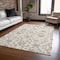 Homeroots 9' X 12' Ivory Brown And Gray Moroccan Washable Indoor Outdoor Area Rug 605161 - alternate 8