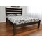 Homeroots Dark Brown Solid Wood Twin Bed Frame 546742 - alternate 1
