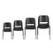 Flash Furniture Black Stack Chair-Black Frame, PK5 5-RUT-12-PDR-BLACK-GG - alternate 7