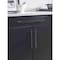 Amerock Urbanite 10-1/16 in 256 mm Center-to-Center Matte Black/Matte Black Cabinet Pull BP778256MBMB - alternate 3