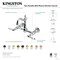 Kingston Brass Two-Handle Wall Mount Bridge Kitchen Faucet, Brushed Brass KS2447PL - alternate 5