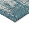 Homeroots 3' X 5' Teal Blue Gray And Ivory Abstract Washable Indoor Outdoor Area Rug 597998 - alternate 7