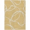 Homeroots 5' X 8' Gold And Ivory Abstract Washable Indoor Outdoor Area Rug 597476 - alternate 9