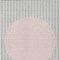 Homeroots 8' X 10' Silver And Pink Striped Washable Indoor Outdoor Area Rug 597196 - alternate 8