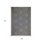 Homeroots 9' X 12' Gray and Blue Geometric Stain Resistant Indoor Outdoor Area Rug 531614 - alternate 5