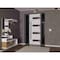 Vdomdoors Front Exterior Prehung Steel Door Ronex0131 Black Enamel 96 2 Sidelight Exterior Windows Sidelites RONEX0131EXD-BLK-W14+36+14xH96-RH-I - alternate 5