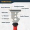 Powertec 9-in-1 Painter's Tool w/ 3in Stainless Steel Putty Knife with 3/8in & 1/4in Wrench 72067 - alternate 5