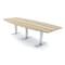 Skutchi Designs 10ft Boat Conference Table With Power | Harmony Series | 10 Person Meeting Room Table HAR-BOT-48X120-T-K525-NA - alternate 1