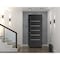 Vdomdoors Front Exterior Prehung Metal-Plastic Door, Manux 8415 Matte Black, Office Commercial and Residentia MANUX8415EXD-BLK-W32xH80-LH - alternate 2