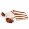 Homeroots 50" X 60" Orange Woven Cotton Striped Throw Blanket with Tassels 516555 - alternate 8