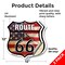 Signmission Route Us 66 Flag, 12 inch X 12 inch, Vinyl Decal, 2PK SHI-D-2PACK-12-483 - alternate 5