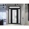 Vdomdoors Front Exterior Prehung FiberGlass Door Frosted Glass / Manux 8102 Matte Black / 2 Sidelight and Tra MANUX8102EXD-BLK-W16+30+16 x H80+14-RH - alternate 2