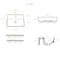 Whitehaus Collection Britannia Rectangular Wall Mount Basin with Single Hole Drill B-DE14 - alternate 4