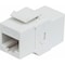 Intellinet Network Solutions Cat6 In-Line White Keystone Jack 505147 - alternate 1