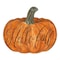 Homeroots 15" X 17" Orange And Brown Pumpkin Hello Fall Hanging Dimensional Sculpture 416054 - alternate 1