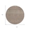 Homeroots 8' Brown And Ivory Round Chevron Washable Indoor Outdoor Area Rug 612246 - alternate 8