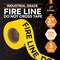 Xpose Safety Fire Line Do Not Cross Tape Roll, 3 Mil, 3 Inch Wide x 1000 Feet, Yellow w/Black Letters PFLT-3M-1-X - alternate 4