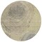 Homeroots 8' Beige Taupe And Gray Round Abstract Washable Indoor Outdoor Area Rug 582790 - alternate 1