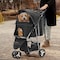 Simple Deluxe Pet Stroller for Dogs and Cats, Foldable 3-Wheel Dog Stroller with Storage, Cup Holder and Waterpro 3A88DOGSTROLERTC3LBK - alternate 6