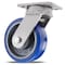 Hamilton Kingpinless Swivel Caster, 6" x 2" Ergo-Glide Wheel (80A), 1/2" Sealed Precision Ball Bearings S-ZFWH-6SPB-4SL - alternate 1