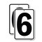 Signmission Sign with Number 6, 12'' X 18'' 2 Signs, Heavy Gauge Aluminum, 2PK A-1218-2PACK-22893 - alternate 1