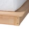 Baxton Studio Glennis Japandi Natural Brown Wood Queen Size Platform Bed with Woven Rattan 257-14010-ZORO - alternate 6