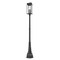 Z-Lite Nova 4 Light Outdoor Post Mounted Fixture, Black/Clear, 14.25 In W x 109.5 In H 5018PHBR-564P-BK - alternate 5