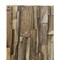 Homeroots Brown 3D Embossed Geometric Teak Reclaimed Wood Decorative Wall Panels 617483 - alternate 7