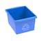 Storex 10 Gallon Recycling Tote, Blue 61549U06C - alternate 3