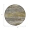 Homeroots 8' Taupe Brown And Gold Round Abstract Washable Indoor Outdoor Area Rug 630863 - alternate 4