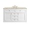 James Martin Vanities Chicago 48" Single Vanity, Glossy White, w/ 3 CM Tajnar Eclos Top 503-V48-GW-3TJR - alternate 5
