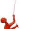 Homeroots 6" X 3" Red Resin Climbing Man Hanging Dimensional Sculpture 358139 - alternate 4