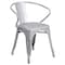 Flash Furniture Contemporary Chair, 21-1/2 in W 19" L 27-3/4" H, Integrated CH-31270-SIL-GG - alternate 1