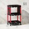 Wrightmaster 22.2 in. Tool Cart with 9 Storage Holes, 2 Side Shelves, 6 Removable Partitions, 2 Casters w/Brake ZOR-P412713 - alternate 4