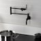 Kingston Brass Wall Mount Pot Filler Faucet, Matte Black KS4100KL - alternate 5