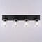 Vaxcel Lowell 4-Light Vanity Light, Matte Black, Clear Glass, 30-In. Wide W0590 - alternate 6