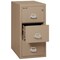 Fireking 3 Drawer, 1 Hr Fire & Impact Rated, Vertical, 31" depth Letter Taupe 3-1831-CTA - alternate 3
