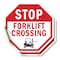 Signmission Stop Forklift Crossing, 6 inch X 6 inch, Vinyl Decal, 2PK OC-D-2PACK-6-55 - alternate 1