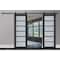 Sartodoors Sturdy Double Barn Door with Frosted Glass 72x80 (2* 36x80) Solid Core Modern Interior VEREGIO7602DB-ANT-72 - alternate 1
