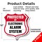 Signmission Security Alarm Shield Sign Protected By, 12 inch X 12 inch, Plastic Sign, 2PK SHI-P-2PACK-12-460 - alternate 5