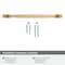 Amerock Highland Ridge 10-1/16 inch 256mm Center-to-Center Champagne Bronze Cabinet Pull BP55329CZ - alternate 3