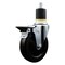 Service Caster 5'' Hard Rubber Swivel 1-7/8'' Expanding Stem Caster with Brake SCC-EX20S514-HRS-PLB-178 - alternate 1