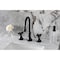Kingston Brass Widespread Bathroom Faucet with Brass Pop-Up, Matte Black KS2980PKX - alternate 5